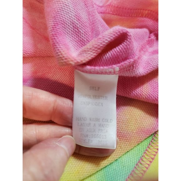 Andree by Unit womens tie dye one shoulder tee shirt size M - Picture 5 of 12